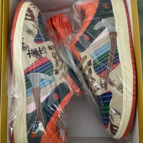 Cold Sins x Travis Scott Chucky the Slayer lows Sneakers - Picture 6 of 13